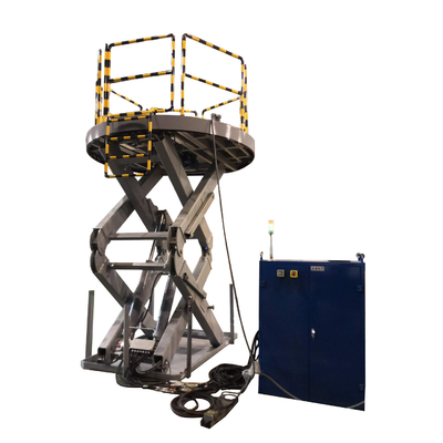 6000kg Capacity Europe Standard CE En1570-1 Hydraulic Scissor Lift Platform with Handrail